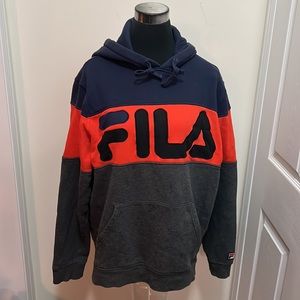 Fila Colorblock Signature Y2k Hoodie Size large